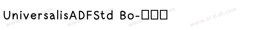 UniversalisADFStd Bo字体转换